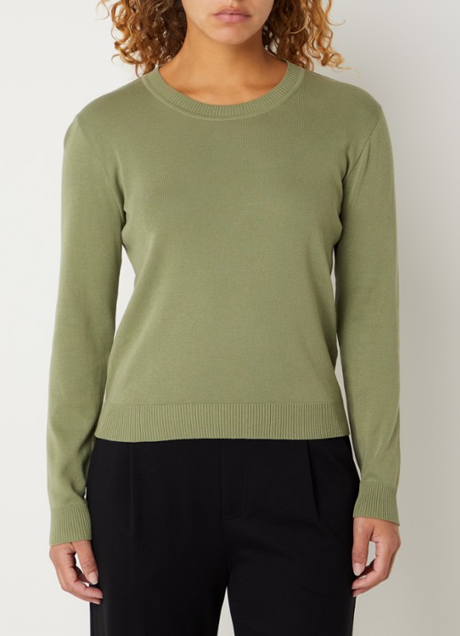 Benetton Fijngebreide pullover met ronde hals