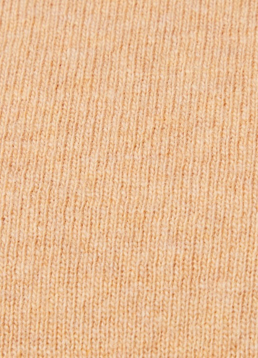 Benetton Fijngebreide pullover van merino wol - detail 5 camel