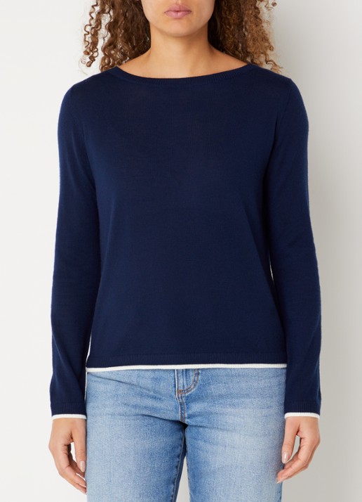 Benetton Fijngebreide pullover van scheerwol