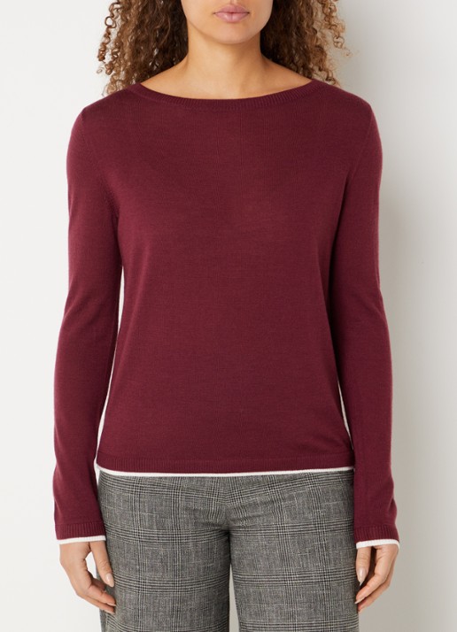 Benetton Fijngebreide pullover van scheerwol