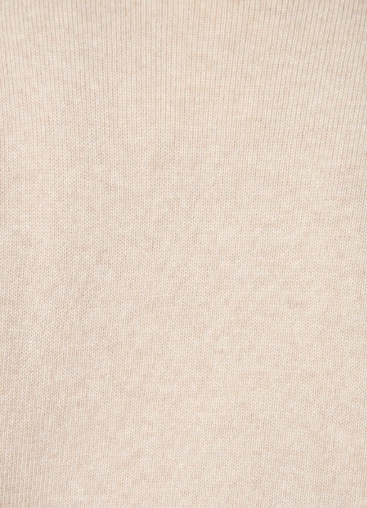 Benetton Fijngebreide spencer in wolblend met stretch - detail 5 zand