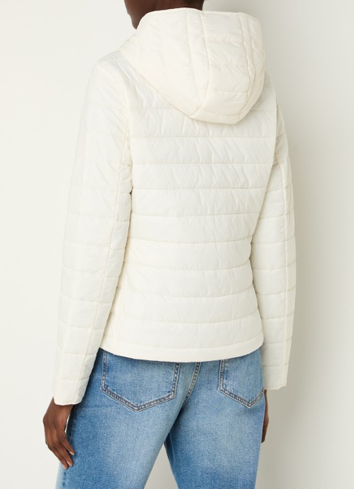 Benetton Gewatteerd jack met waterafstotende coating - achterkant 4 creme