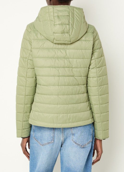 Benetton Gewatteerd jack met waterafstotende coating - achterkant 4 groen