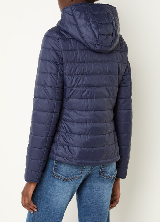 Benetton Gewatteerd jack met waterafstotende coating - achterkant 4 donkerblauw