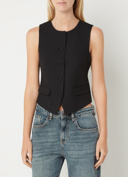 Benetton Gilet met ronde hals