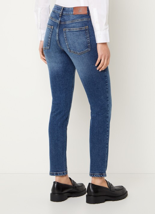 Benetton High waist skinny jeans in  katoenblend met steekzakken - achterkant jeans