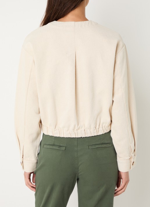 Benetton Jack met klepzakken - achterkant 2 creme