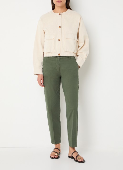 Benetton Jack met klepzakken - voorkant 4 creme