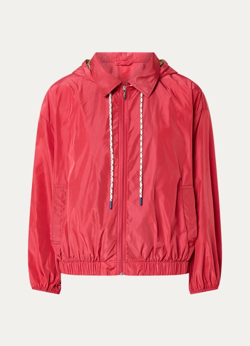 Benetton Jack met steekzakken en capuchon - voorkant 2 rood
