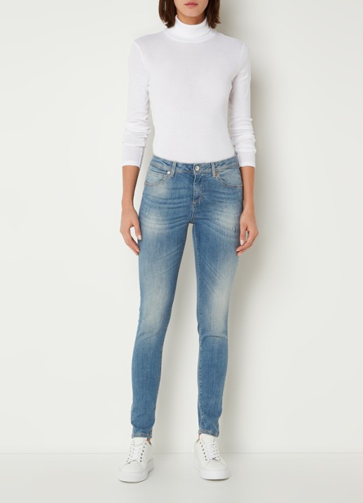 Benetton Longsleeve met col - voorkant 3 gebroken wit