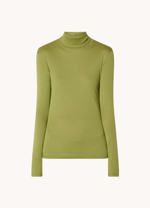 Benetton Longsleeve met col - voorkant 3 groen