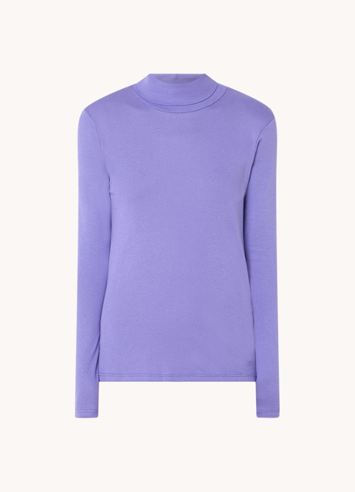 Benetton Longsleeve met col - voorkant 3 lavendel