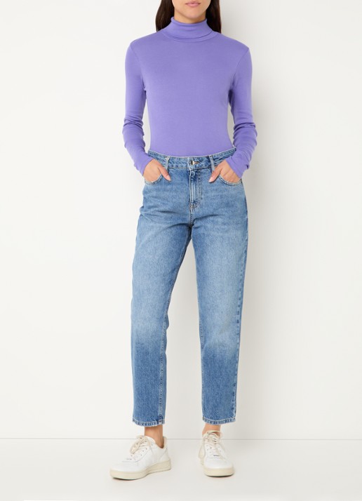 Benetton Longsleeve met col - voorkant 4 lavendel