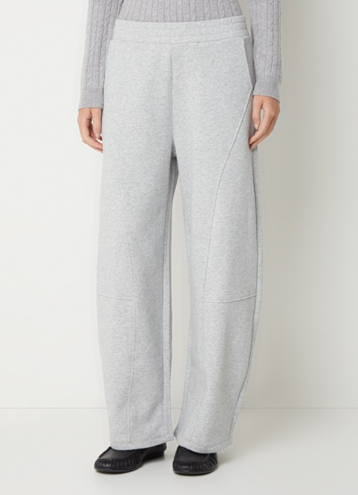 Benetton Mid waist wide fit joggingbroek met steekzakken