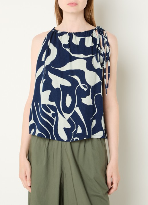Benetton Mouwloze top met print