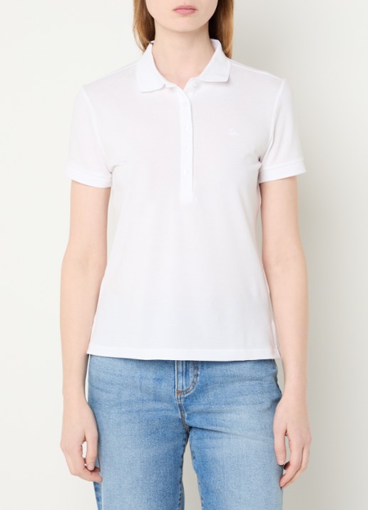 Benetton Polo met logo - detail 2 wit