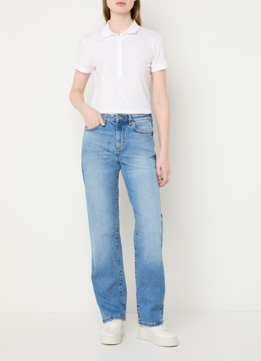 Benetton Polo met logo - voorkant 4 wit