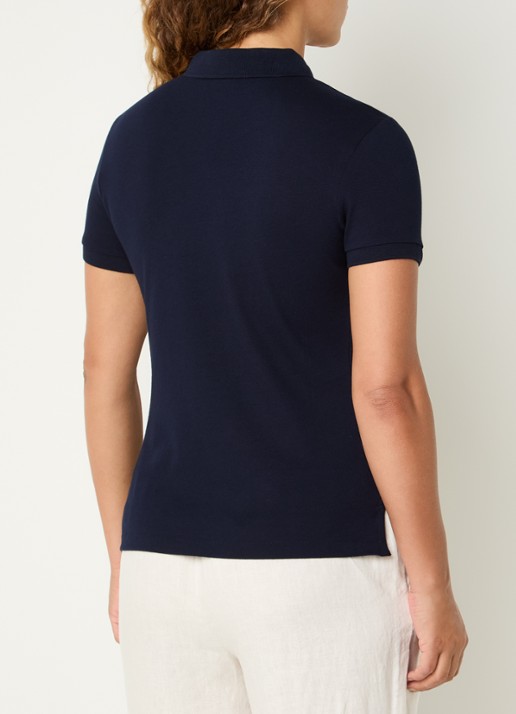 Benetton Polo met logo - achterkant 4 donkerblauw
