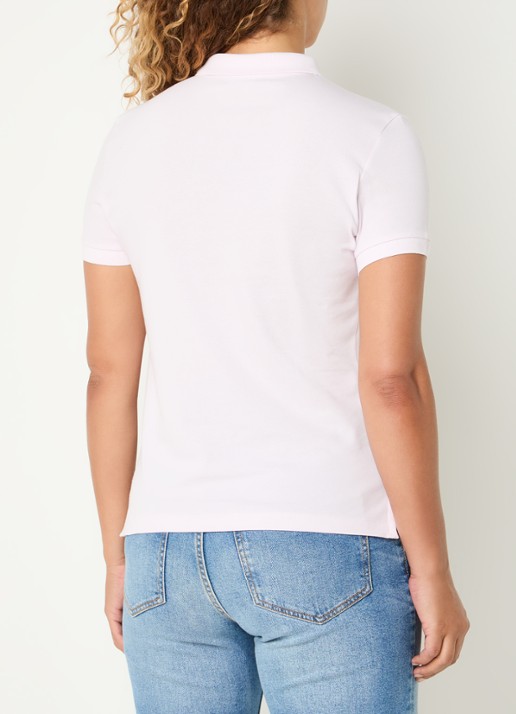 Benetton Polo met logo - achterkant 4 lichtroze