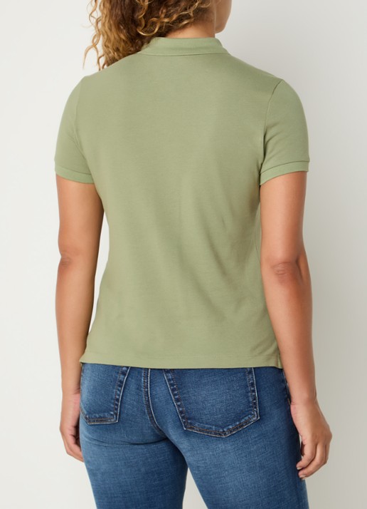 Benetton Polo met logo - achterkant 4 lindegroen