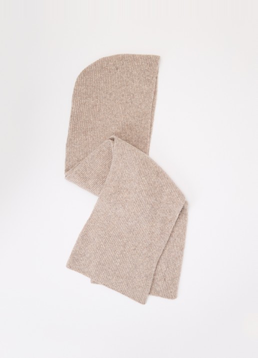 Benetton Sjaal met capuchon in wolblend