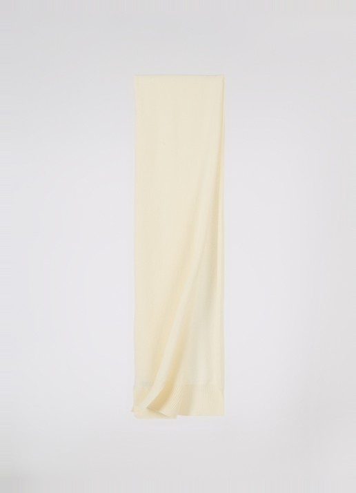 Benetton Sjaal van scheerwol 190 x 30 cm - detail 2 creme