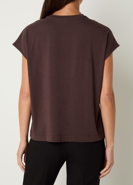 Benetton T-shirt met ronde hals - achterkant 2 bruin