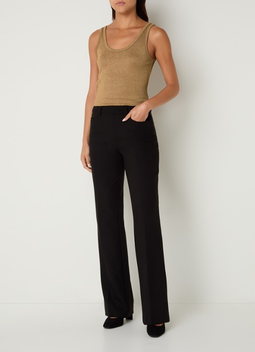 Benetton Tanktop met lurex - voorkant 4 camel