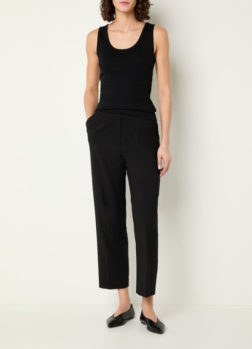 Benetton Tanktop met stretch - voorkant 2 zwart