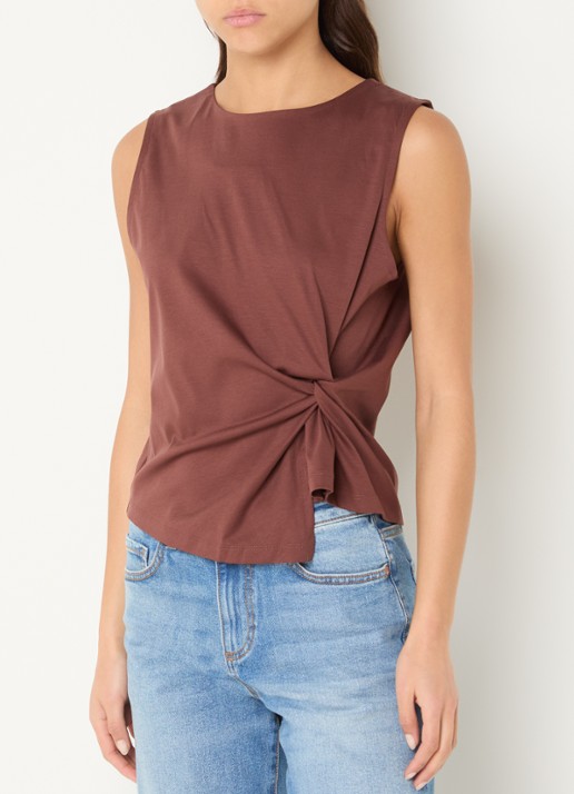 Benetton Top met knoopdetail