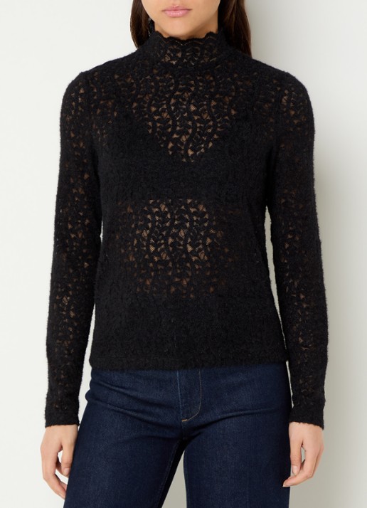 Benetton Top met opengewerkt dessin
