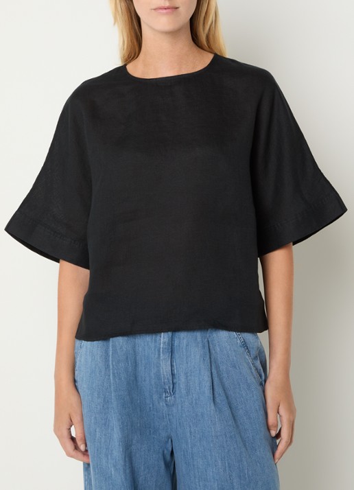 Benetton Tuniek met ronde hals - detail zwart
