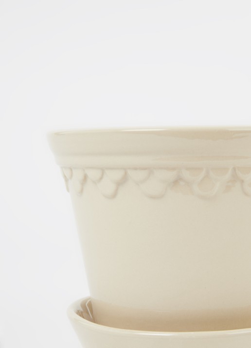 Bergs Potter Københavner bloempot voor binnen en buiten Ø14 cm - detail 3 donkerbeige