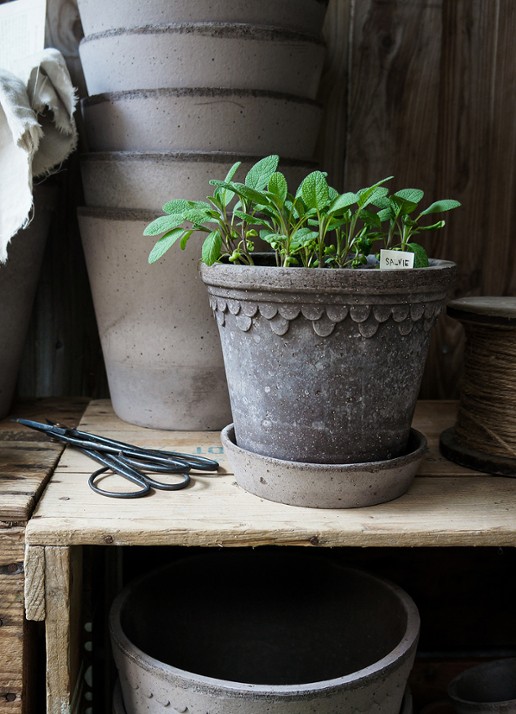 Bergs Potter Københavner bloempot voor binnen en buiten Ø21 cm - voorkant 2 grijs