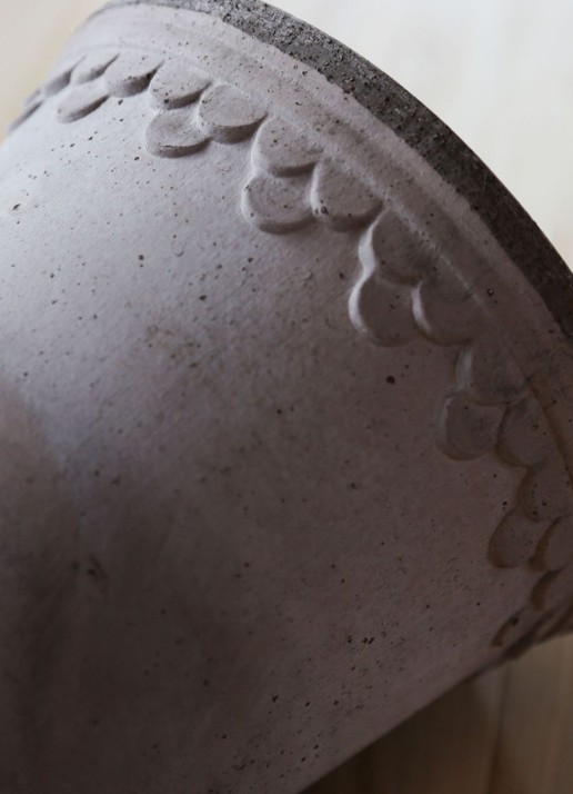Bergs Potter Københavner Raw bloempot voor binnen Ø16 cm - detail 2 grijs