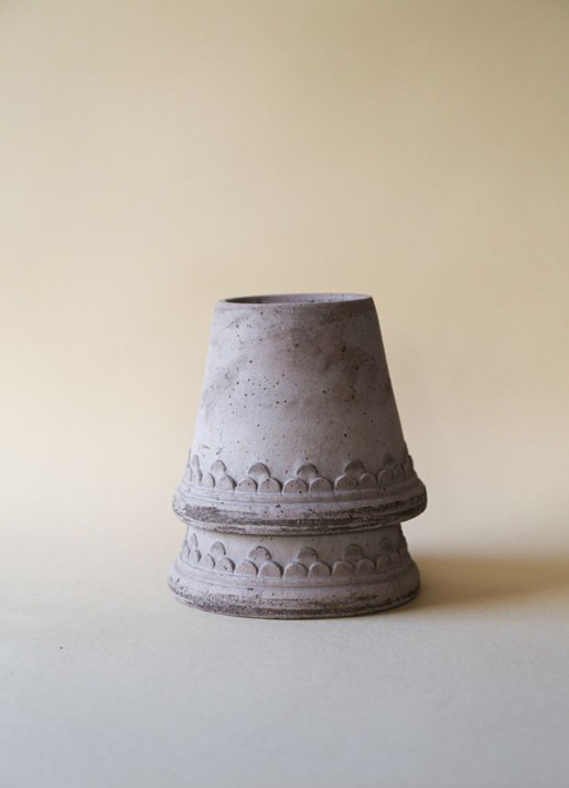 Bergs Potter Københavner Raw bloempot voor binnen Ø18 cm - detail 3 grijs