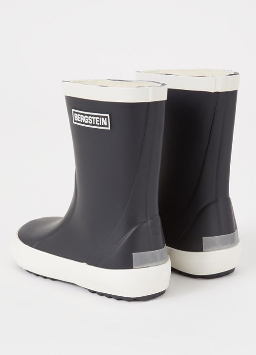 Bergstein Classic regenlaars met logo - achterkant zwart