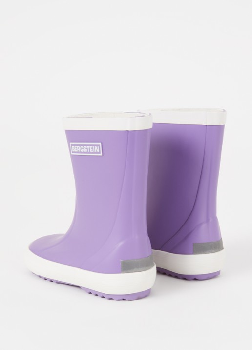 Bergstein Classic regenlaars met logo - achterkant 4 paars