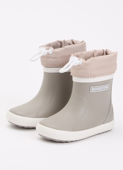 Bergstein Classic regenlaars met logo - voorkant 4 zand
