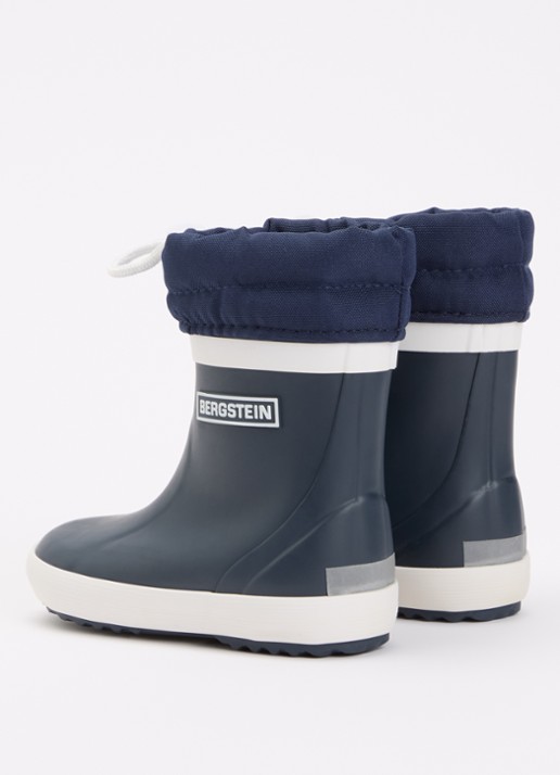 Bergstein Classic regenlaars met logo - achterkant 4 donkerblauw