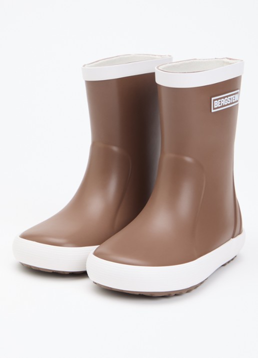Bergstein Classic regenlaars met logo - voorkant 4 bruin