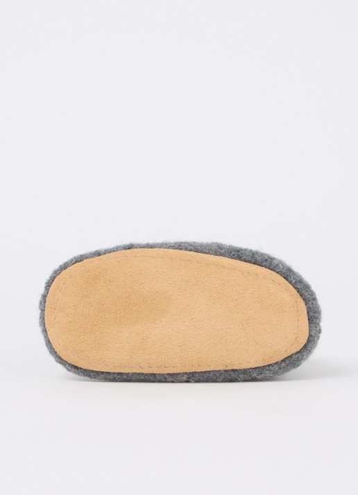 Bergstein Cozy babyslofjes van wol in giftbox - detail 2 grijs