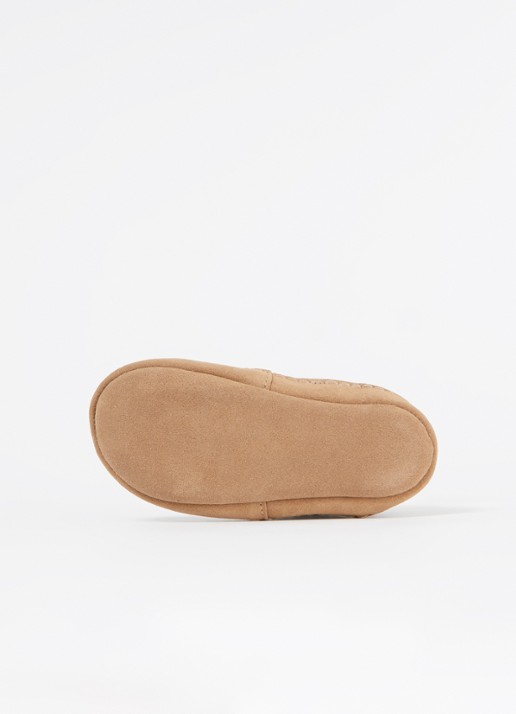 Bergstein Cozy Lux pantoffel van scheerwol - detail 4 donkergrijs