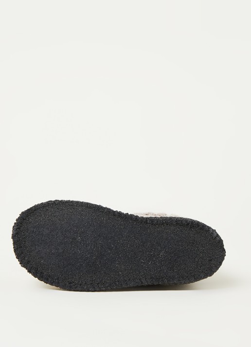 Bergstein Cozy pantoffel van wol - detail 2 beige