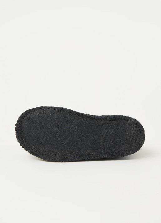 Bergstein Cozy pantoffel van wol - detail 4 donkerblauw