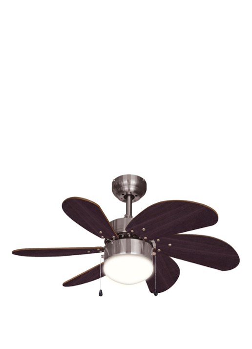Bestron Plafondventilator DC30BC, Ø75 cm - voorkant 4 bruin