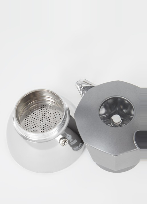 Bialetti Brikka Induction percolator 4-kops 0007317 - voorkant 2 zilver
