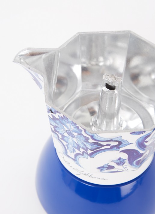 Bialetti Dolce & Gabbana Moka Induction percolator 4-kops - detail 2 royalblauw