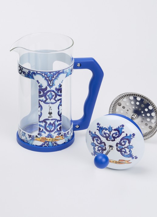 Bialetti Melkopschuimer 1 liter - voorkant 3 donkerblauw