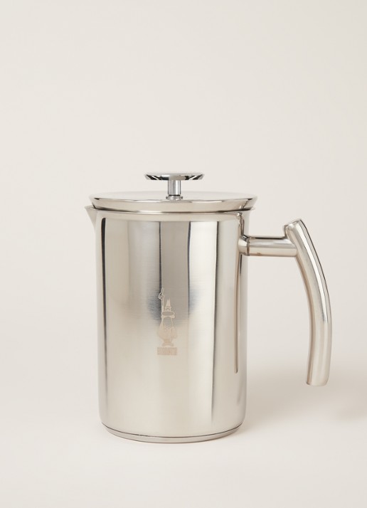 Bialetti Melkopschuimer 330 ml - voorkant 2 zilver